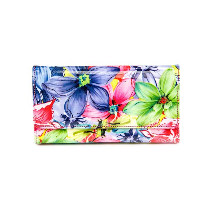 Mundi File Master Big Bloom Floral Print Wallet