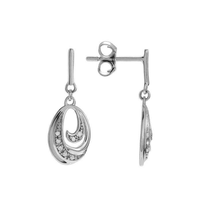 1/6 Ct. T.w. Diamond Sterling Silver Dangle Earrings