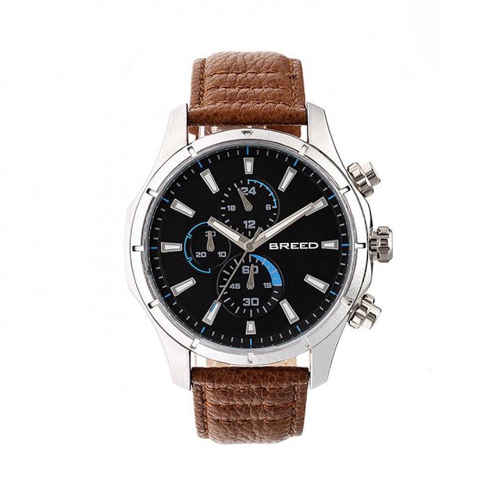 Breed Unisex Brown Strap Watch-brd6802