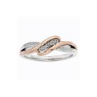 1/8 Ct. T.w. Diamond Two-tone Promise Ring