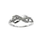 1/10 Ct. T.w. Diamond 14k White Gold Infinity Symbol Ring