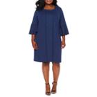 Scarlett Long Sleeve Jacket Dress - Plus