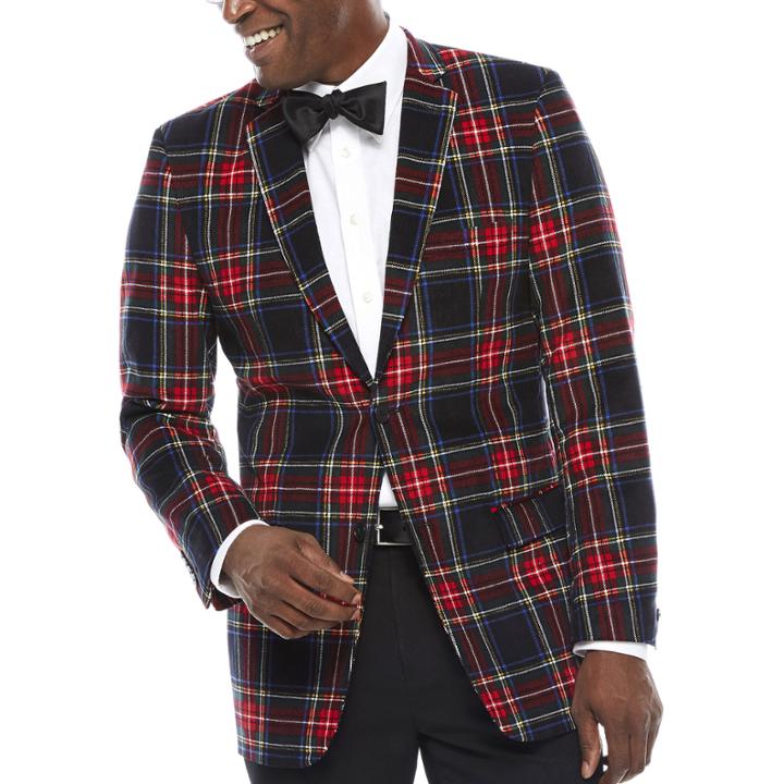 U.s. Polo Assn. Classic Fit Plaid Sport Coat
