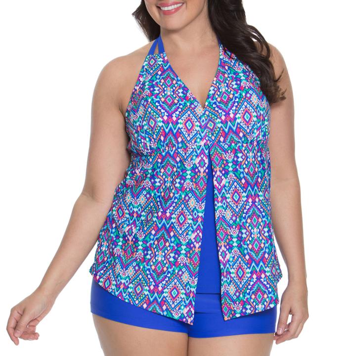 Aqua Couture Tankini Swimsuit Top-plus