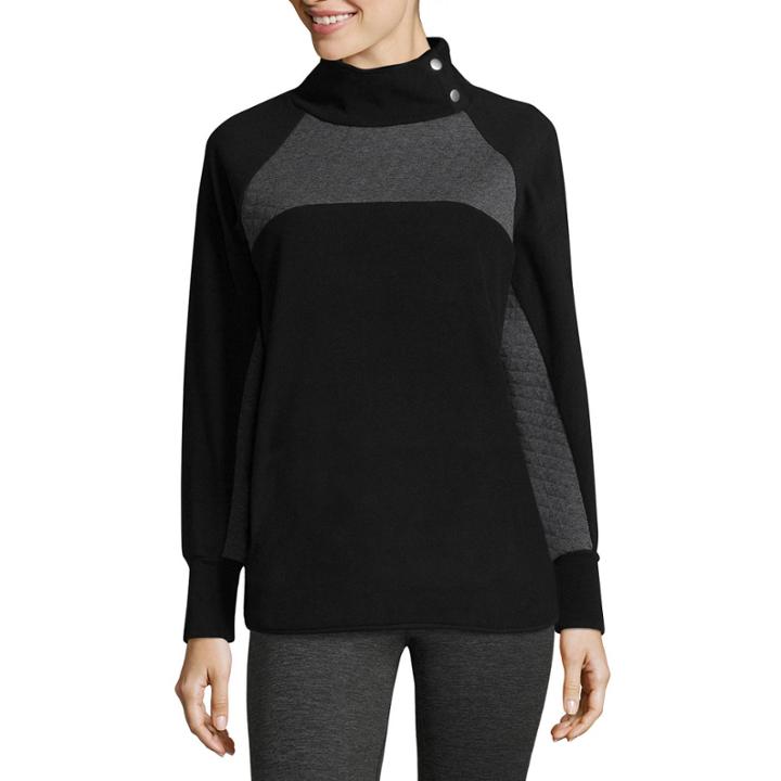 St. John's Bay Active Long Sleeve Quilted Pullover
