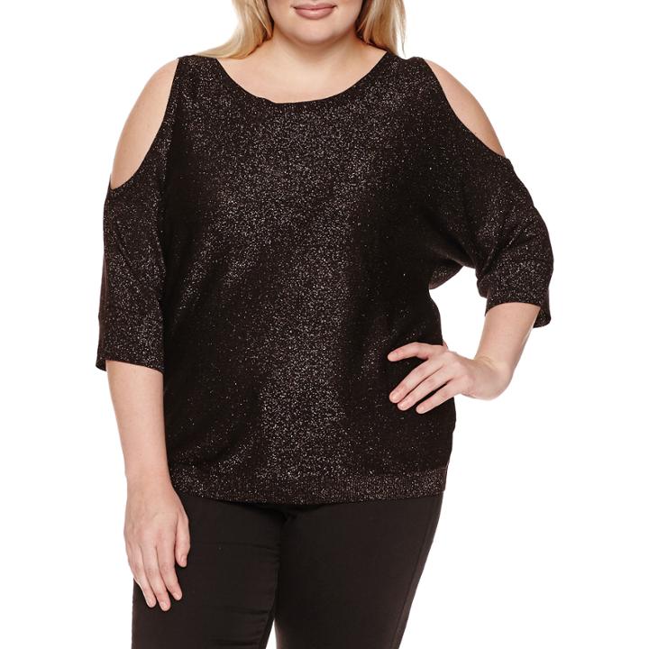 A.n.a Round Neck Pullover Sweater-plus