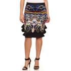 Bisou Bisou Ruffle Side Pencil Skirts