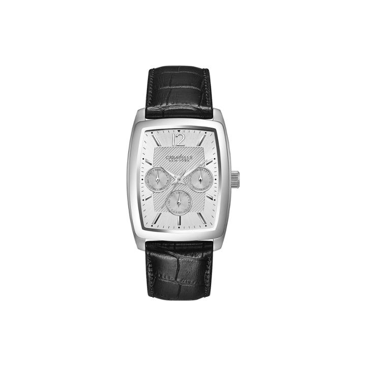 Caravelle, New York Mens Black Strap Watch-43c116