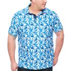 Society Of Threads Short Sleeve Leaf Pique Polo Shirt Big And Tall