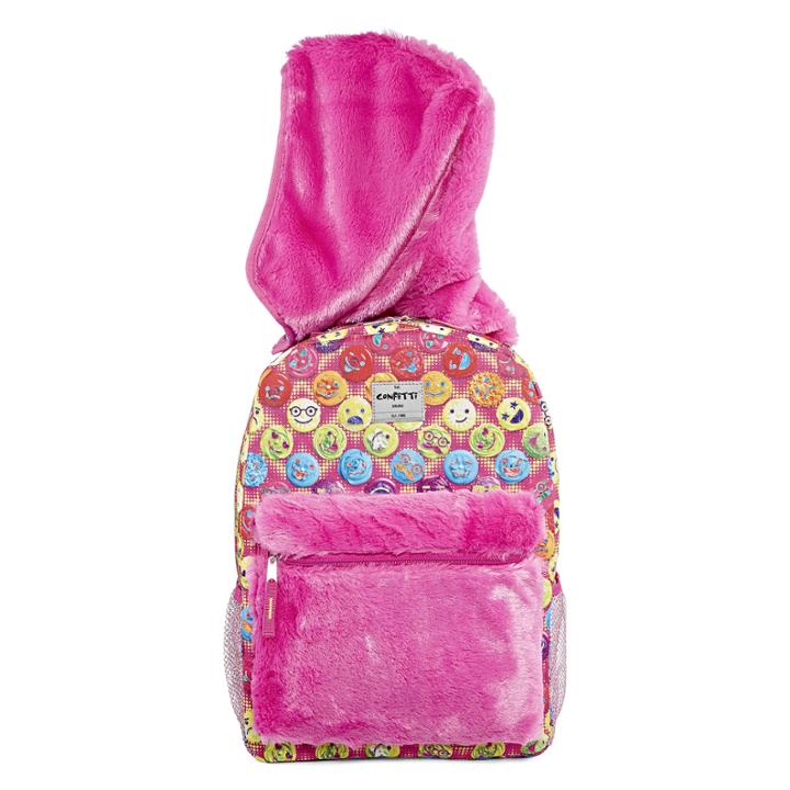 Confetti Cupcake Hooded Backpack