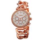Akribos Xxiv Womens Rose Goldtone Strap Watch-a-640rg