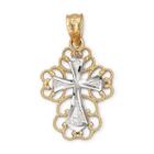 14k Gold Filigree Cross