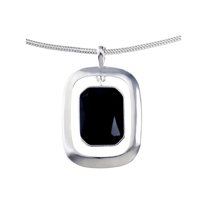 Liz Claiborne Womens Black Pendant Necklace