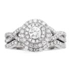 I Said Yes&trade; 1 Ct. T.w. Diamond & Lab-created Blue Sapphire Bridal Ring Set