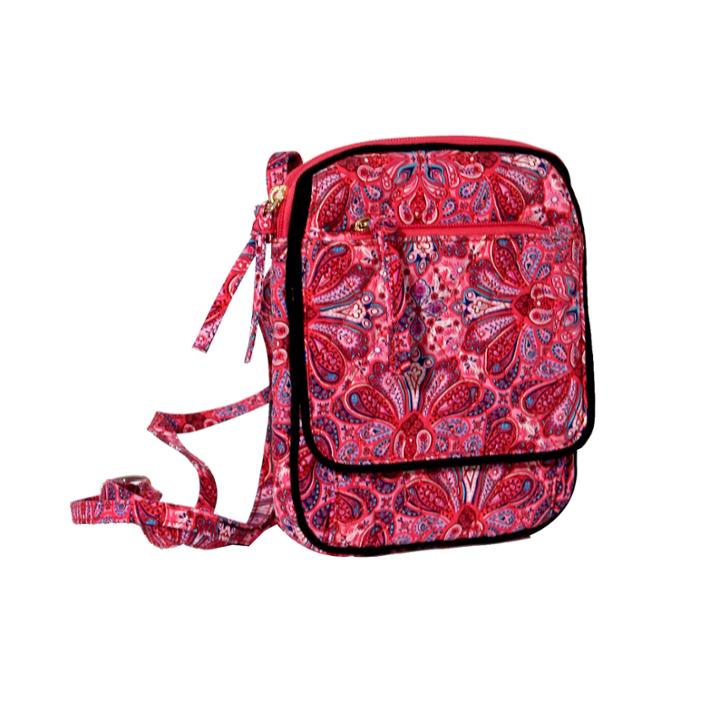 Waverly Paisley Quilted Pos Crossbody Bag