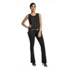 Poetic Justice Curvy Ponte Knit Flare Leg Pant