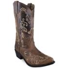 Smoky Mountain Women's Jolene 11 Waxed Distress Leather Cowboy Boot