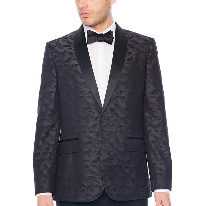 Jf J.ferrar Camouflage Classic Fit Tuxedo Jacket