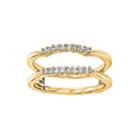 1/6 Ct. T.w. Diamond 14k Yellow Gold Ring Guard