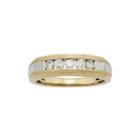 Mens 1 /2 Ct. T.w. Certified Diamond 14k Two-tone Gold Band