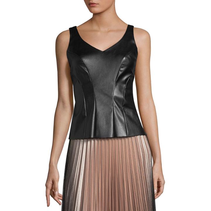 Project Runway Season Finale Winner Pleather Cami Top