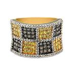 Womens 1 1/2 Ct. T.w. Color Enhanced White Diamond 14k Gold Band