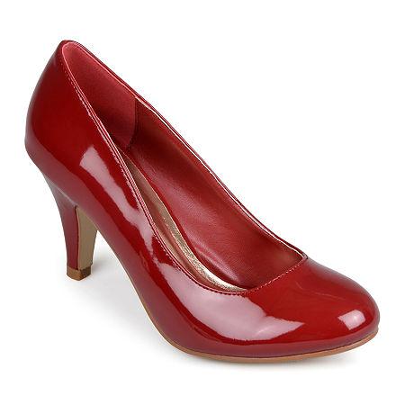Journee Collection Mavis-5 Patent Pumps In Wide Width