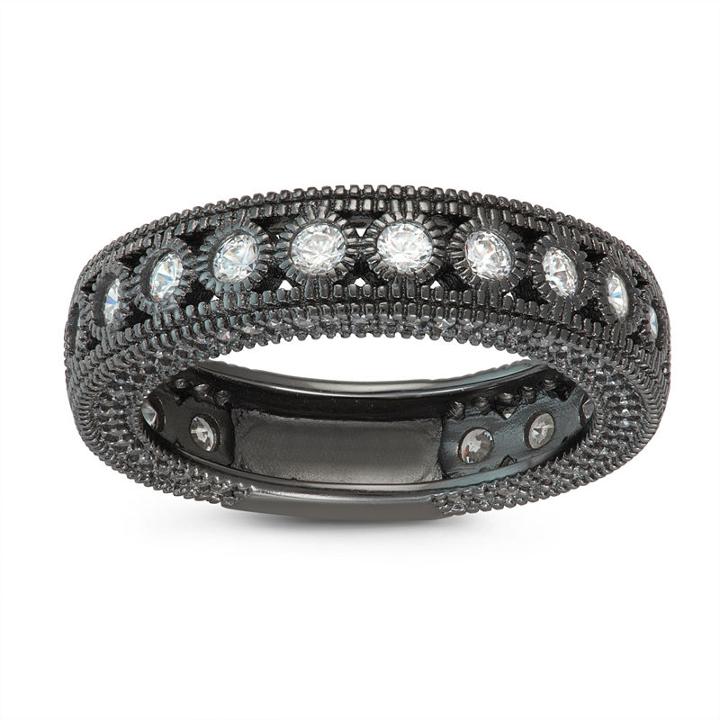 Diamonart Womens 1 1/5 Ct. T.w. White Cubic Zirconia Eternity Band