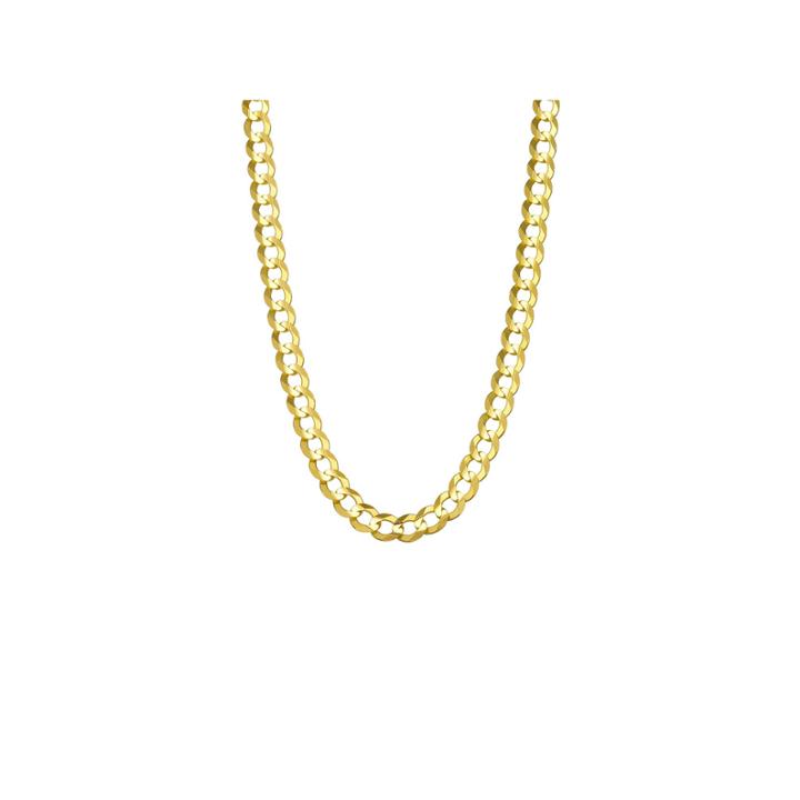 14k Yellow Gold 5.7mm Curb Necklace 20