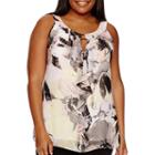 Alyx Ruffle Front Woven Halter - Plus