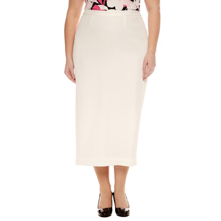 Black Label By Evan-picone Suit Skirt-plus