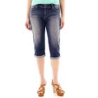 Liz Claiborne Boyfriend Denim Cropped Pants - Petite