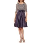 Jessica Howard 3/4 Sleeve A-line Dress-petites