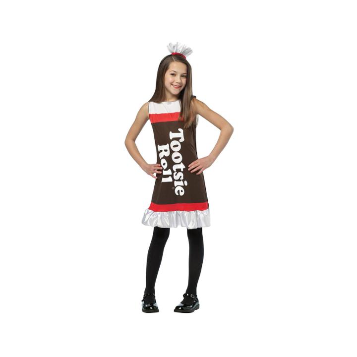 Tootsie Roll Ruffle Dress Child Costume