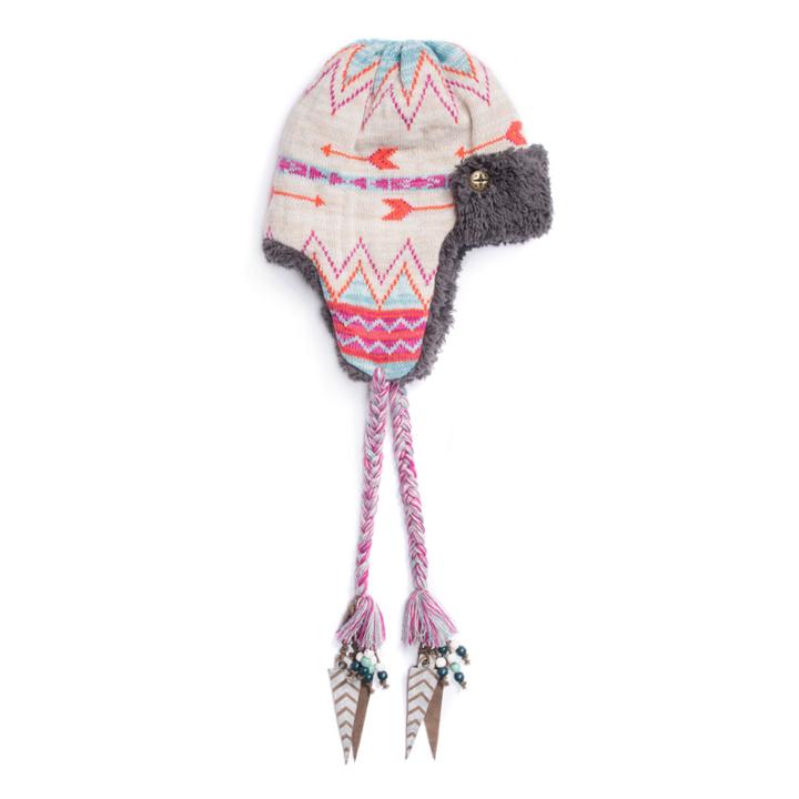 Muk Luks Free Fairisle Faux Fur Trim Trapper Hat