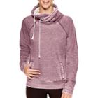 Reebok Burnout Fleece Cowlneck Yoga Pullover