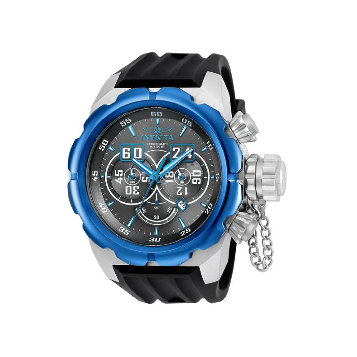 Invicta Mens Black Strap Watch-21632