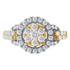 Diamond Blossom Womens 1 Ct. T.w. Genuine Diamond White 14k Gold
