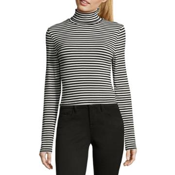 Heart N Soul Long Sleeve Turtleneck Knit Blouse-juniors