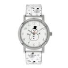 Holiday Whimsy Womens Silver Tone Strap Watch-18123