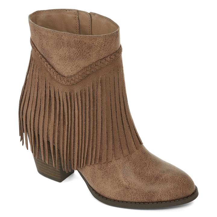 Pop Salem Fringe Booties