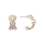 Monet Jewelry White 17.8mm Hoop Earrings