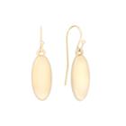 Liz Claiborne Gold-tone Oval Drop Earrings
