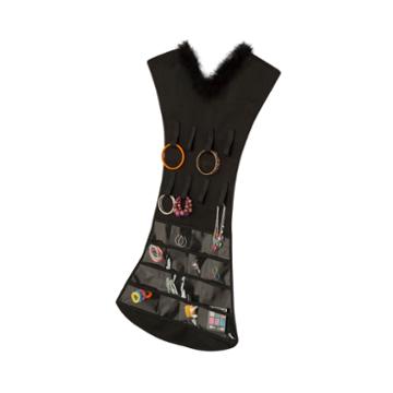 Honey-can-do Black Dress Jewelry Organizer