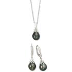8-10mm Cultured Tahitian Pearl 2-piece Set