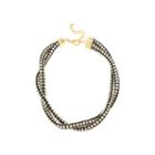 Bleu&trade; Crystal Two-row Twisted Collar Necklace