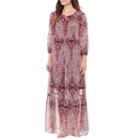 St. John's Bay Long Sleeve Paisley Shift Dress - Tall