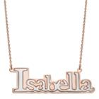 Personalized Womens 14k Two Tone Gold Over Silver Pendant Necklace
