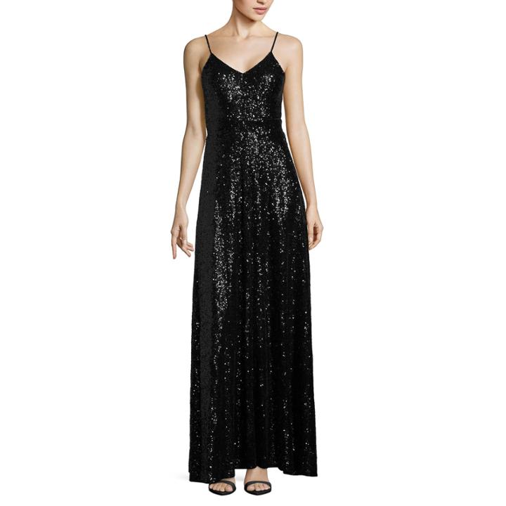 B. Smart Sleeveless Sequin Evening Gown-juniors