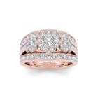 2 Ct. T.w. Diamond 10k Rose Gold Engagement Ring